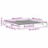 vidaXL Cadru de pat Alb 200 x 200 cm Lemn de pin masiv