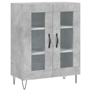 vidaXL Dulap, gri beton, 69,5x34x90 cm, lemn compozit