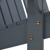 vidaXL Scaun Adirondack dublu, gri, lemn