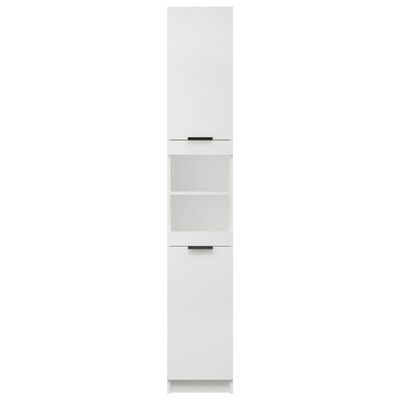 vidaXL Dulap de baie, alb, 32x34x188,5 cm, lemn compozit