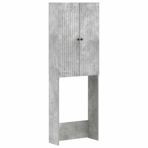 vidaXL Dulap pentru toaletă ALKMAAR Gri Beton 66 x 25,5 x 190 cm