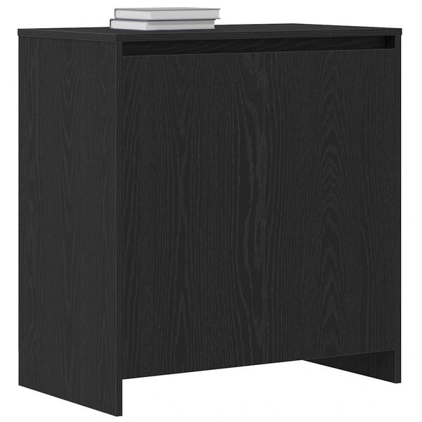 vidaXL Bufet din stejar negru 70x41x75 cm, lemn stratificat