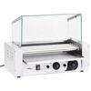 vidaXL Aparat hot-dog 5 role cu capac din sticlă 1000 W