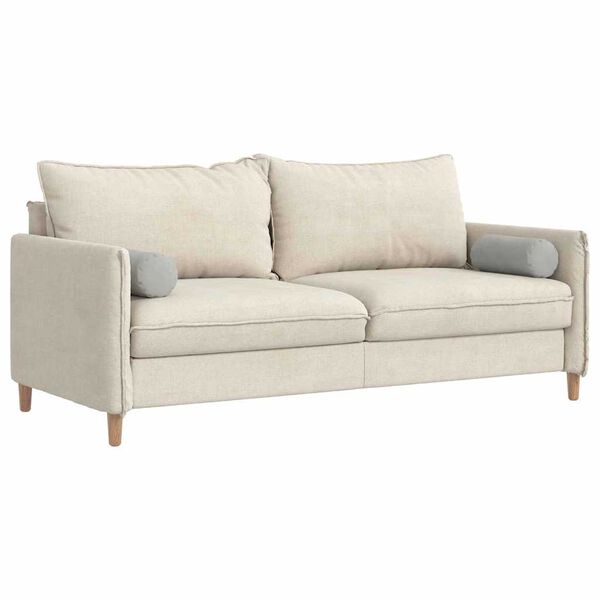 vidaXL Perne Bolster 2 pcs Gri deschis Ø 15 x 40 cm