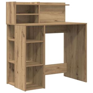 vidaXL Birou Stejar Artizanal Lemn prelucrat 90 x 48 x 101,5 cm