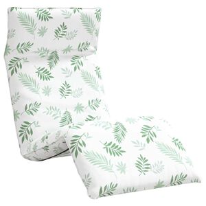 vidaXL Șezlong pliabil cu model de frunze 175x54x8,5cm țesătură Oxford