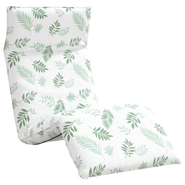 vidaXL Șezlong pliabil cu model de frunze 175x54x8,5cm țesătură Oxford