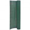 vidaXL Gard pentru grădină cu 2 fețe, verde, 90x400 cm