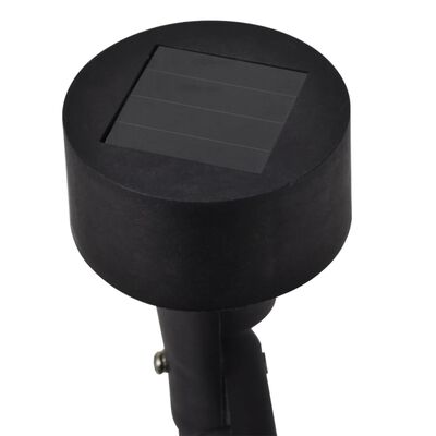 Outdoor Reflector LED cu energie solară, negru, 12 buc.