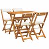 vidaXL Set bistro 5 buc. Ulei Natural Lemn Solid de Acacia