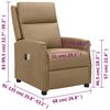 vidaXL Fotoliu de masaj electric, cappuccino, piele ecologică