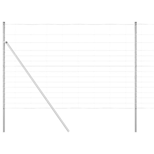 vidaXL St&acirc;lp de gard. Galvanizat 25 x 1,6 m Oțel