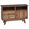 vidaXL Bufet natural 100 x 30 x 68 cm Lemn solid de tec