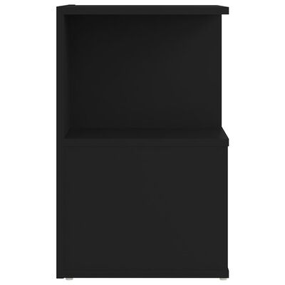 vidaXL Noptiere, 2 buc., negru, 35x35x55 cm, PAL