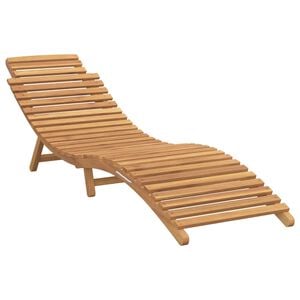 vidaXL Șezlong de grădină Maro 198 x 55 x 58,5 cm Lemn solid de tec