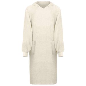 vidaXL Hanorac pătură KINN Crem XL Bumbac