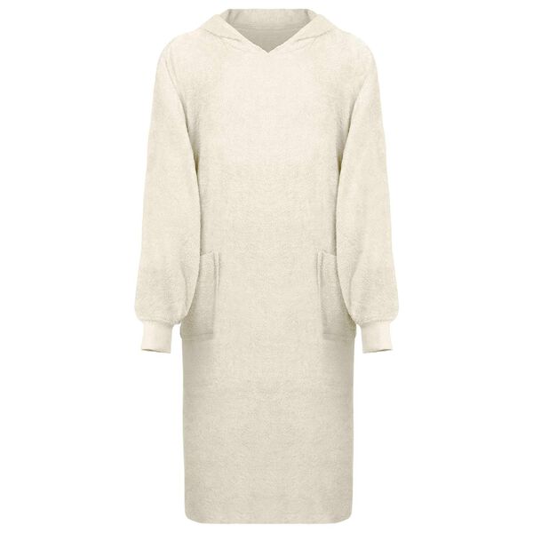 vidaXL Hanorac pătură KINN Crem XL Bumbac