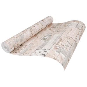 vidaXL Tapet 3D cu Piatră Bej 10 x 0,53 m Țesătură Netesută