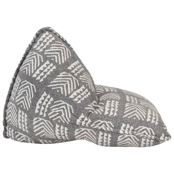 vidaXL Canapea tip sac, gri, material textil, petice