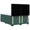vidaXL Pat box spring cu saltea, verde &icirc;nchis, 140x200 cm, catifea