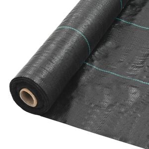vidaXL Membrană antiburuieni & antirădăcini, negru, 1x50 m, PP