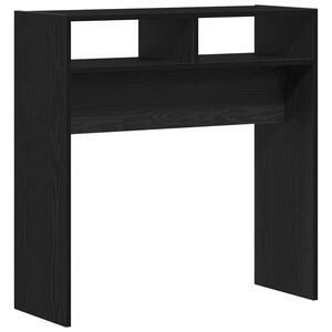 vidaXL Masă de consolă Stejar Negru 78 x 30 x 80 cm Lemn prelucrat