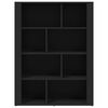 vidaXL Servantă, negru, 80x30x106 cm, lemn compozit