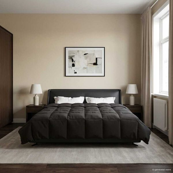 vidaXL Pilotă de vară Patos Antracit 220 x 260 cm Microfibră