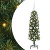 vidaXL Brad de Crăciun artificial Verde 120 cm PVC și oțel și plastic