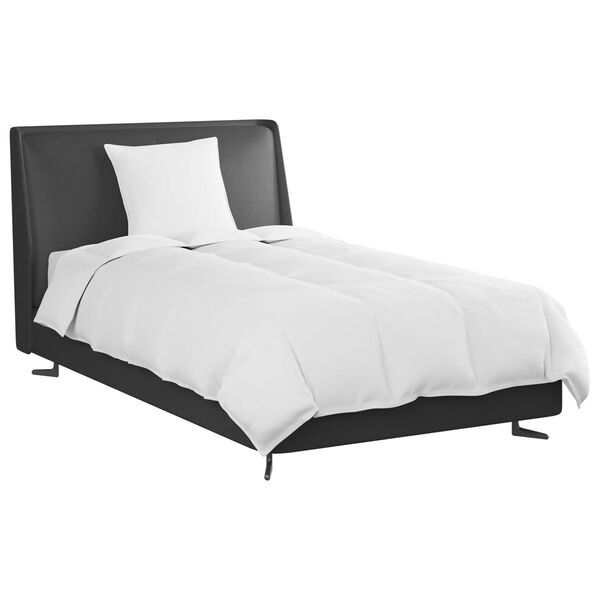 vidaXL Duvet de iarnă cu pernă 2 pcs Alb Pene de rață