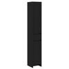 vidaXL Dulap de Baie Stejar Negru 30 x 33 x 190 cm Lemn prelucrat