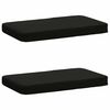 vidaXL Perne pentru bancă 2 bucăți VUGHT 2 pcs 100% Polyester Negru