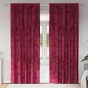 vidaXL Cortine din catifea cu perdele 2 pcs bordo 245 x 140 cm Catifea