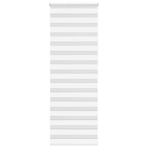 vidaXL Jaluzea tip zebra alb lățime țesătură 65,9 cm poliester