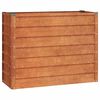 vidaXL Strat &icirc;nălțat de grădină, ruginiu, 100x40x77 cm, oțel corten