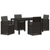 vidaXL Set de masă pentru grădină 5 buc. Antracit PP