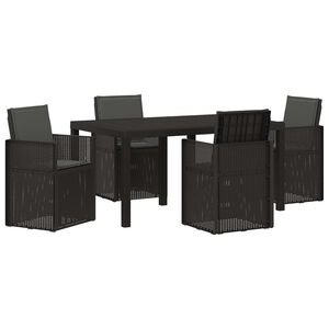 vidaXL Set de masă pentru grădină 5 buc. Antracit PP