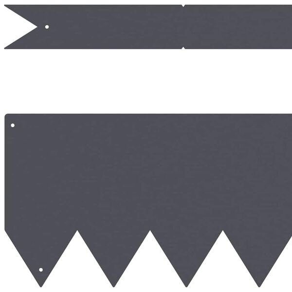 vidaXL Margine pentru gazon 20 pcs Antracit 100 x 0.05 x 20 cm