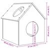 vidaXL Casă pentru pisici 41x50x50 cm din lemn masiv de pin