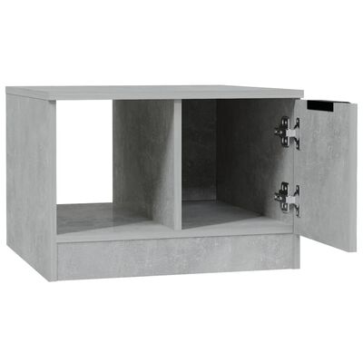 vidaXL Măsuță de cafea, gri beton, 50x50x36 cm, lemn prelucrat