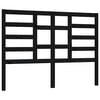 vidaXL Tăblie de pat, negru, 126x4x104 cm, lemn masiv de pin