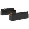 vidaXL Patio Sofa Set 8-Locuri Black