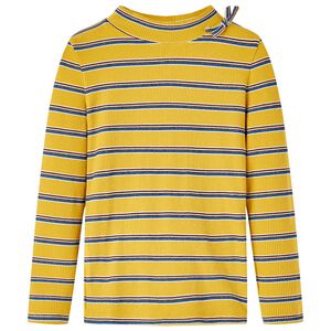 Tricou pentru copii cu m&acirc;neci lungi, ocru, 140