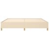vidaXL Cadru de pat fără saltea, crem, 200x200 cm, textil