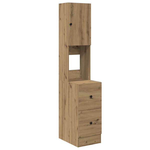 vidaXL Bufet de bucătărie cu sertar Stejar Artizanal 32 x 50 x 180 cm