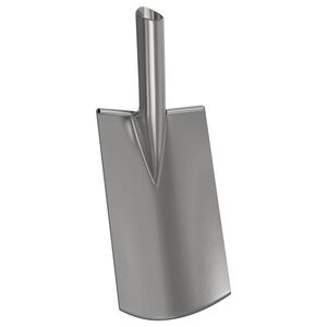 vidaXL Cap de lopată Argintiu 43 x 17 cm Oțel vopsit electrostatic