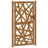 vidaXL Poartă de grădină 100x175 cm, oțel rezistent la intemperii, design luminos
