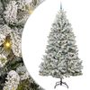 vidaXL Brad de Crăciun artificial 270 cm 300 LED-uri Alb cald