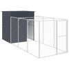 vidaXL Cușcă c&acirc;ine cu țarc antracit 165x455x181 cm oțel galvanizat