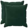 vidaXL Pernă cu pernă HOUTEN 2 buc. Verde &icirc;nchis Catifea